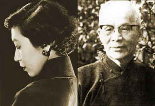 左:张爱玲 右:胡兰成