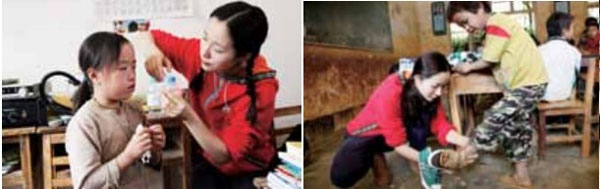 整个5月份,江一燕和她的志愿者一直在位于巴马凤凰乡的长洞小学支教。