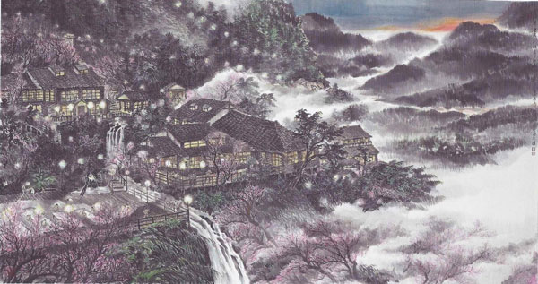 刘墉画作:少帅禅园